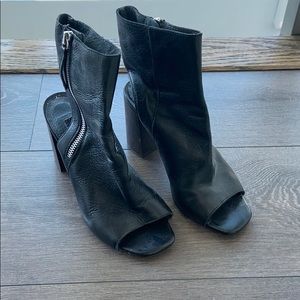 Topshop zip heeled sandals